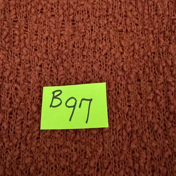 B-97 David Brooks Rust Red Turtle neck Long Sleeve Pullover Sweater Size S - Picture 15 of 15